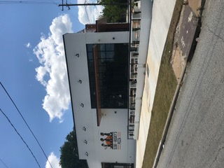 Finished restaurant with fabricated steel patio railing